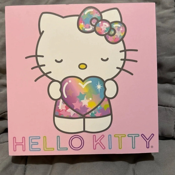 Pink Hello Kitty wooden wall hanging. 5x5". Pink with image of Hello Kitty. NEW! - Picture 4 of 6